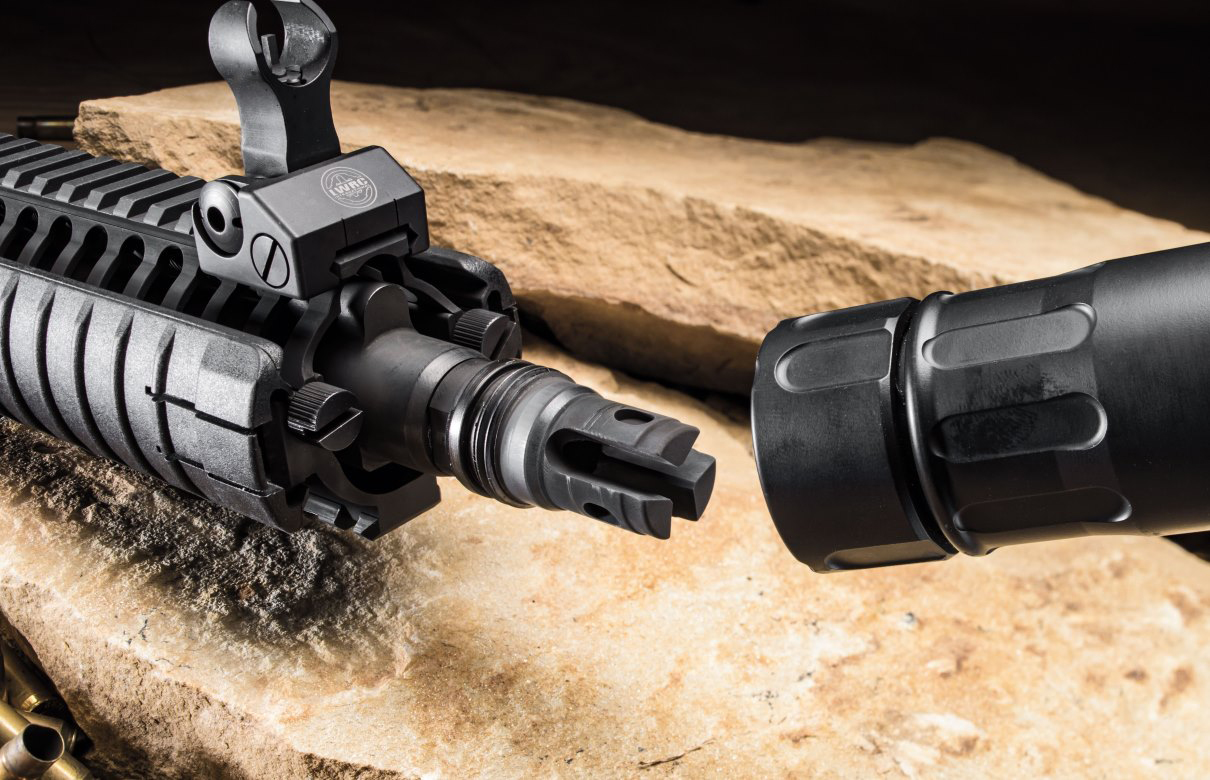 rugged suppressors locking system